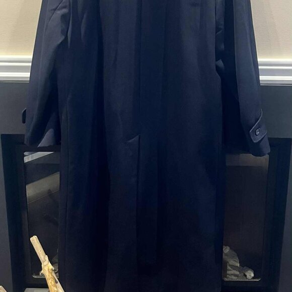 🧥 Aquascutum Men’s Navy Blue Long Coat 🧥 - Picture 8 of 9
